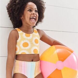 Sunflower Print Swim Set for Kids